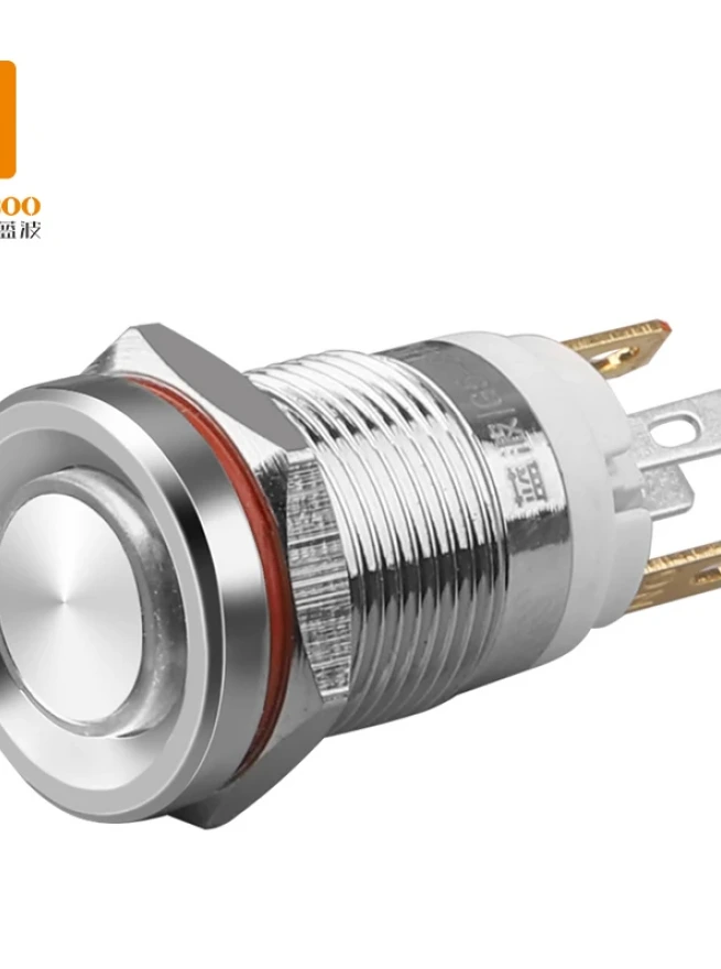 12/16/19/22mm LANBOO metal momentary or latching With LED push button switch 7A/10A/15A High Current